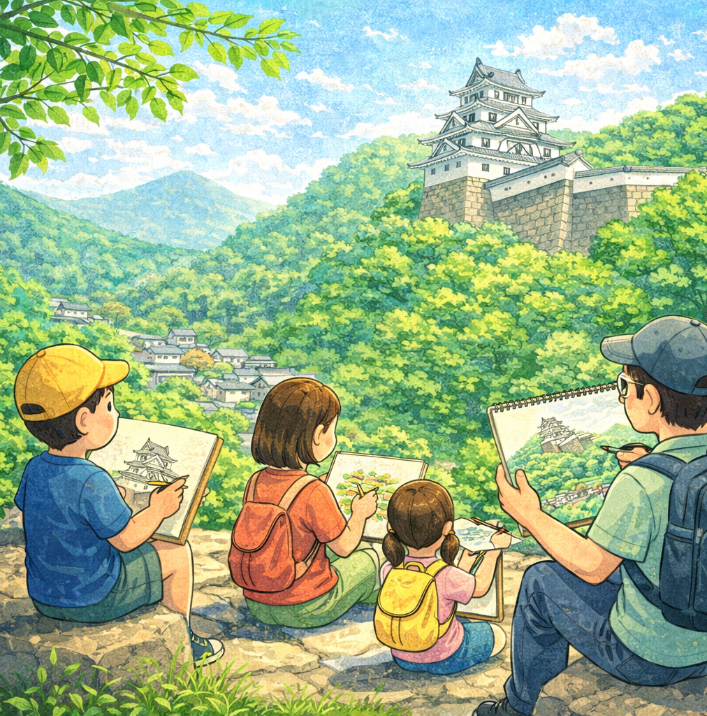 積翠城新緑まつり 新緑の城を描こう!写生大会